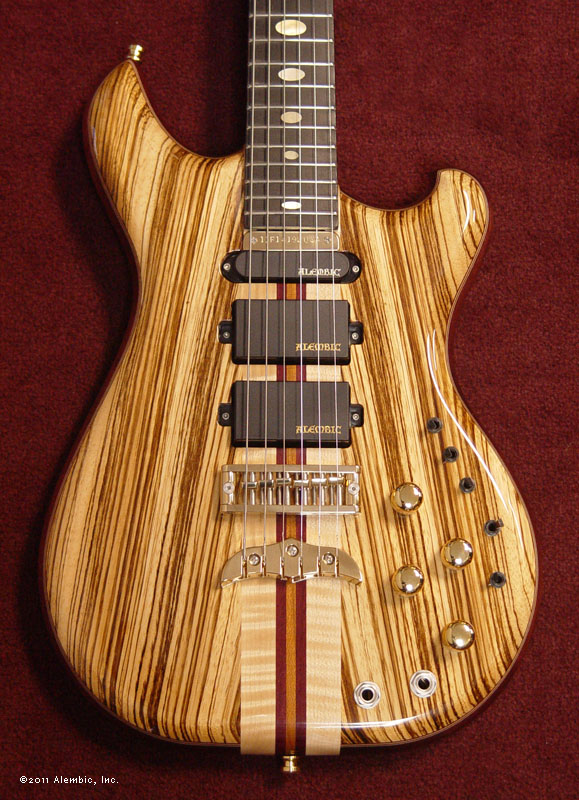 zebra wood guitar