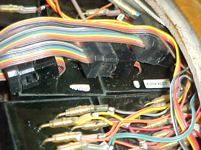Cabling to the two control modules
