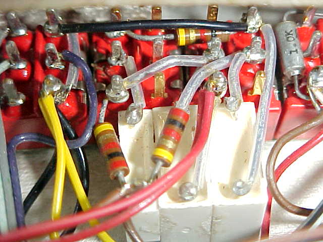 The three elements and the switches for one of the pickups
