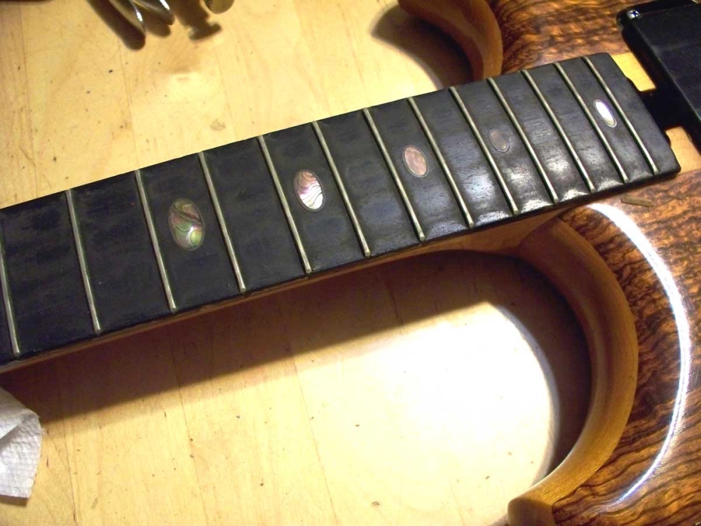 neck before cleaning