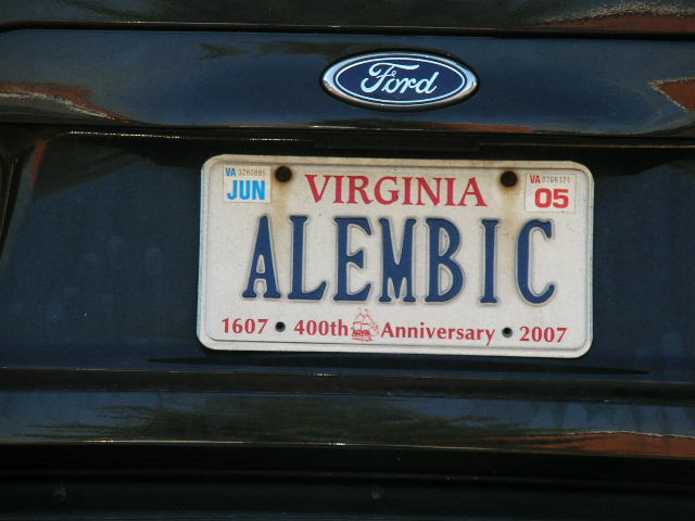 Alembic License Plate