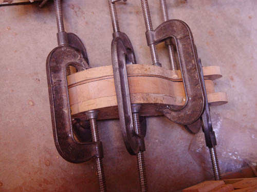 in clamps